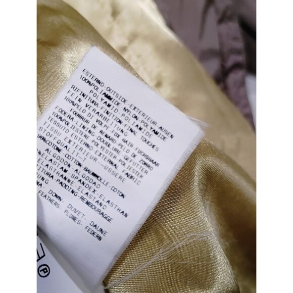 Just Cavalli Womens Puffer Coat S With Fox Fur Hood Taupe Color Down-Filled - Picture 6 of 13